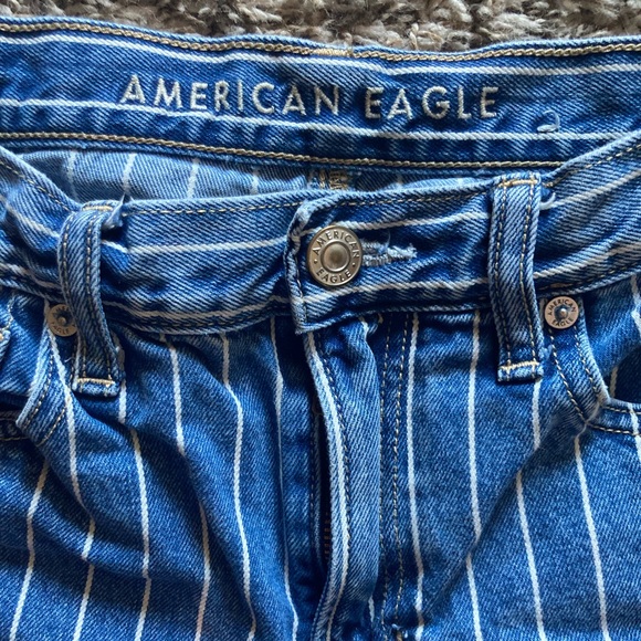 American eagle mom jean dark wash striped - Picture 6 of 9